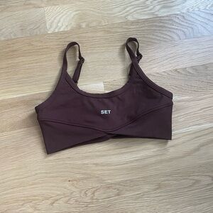 SET Active Luxform Brown Sports Bra